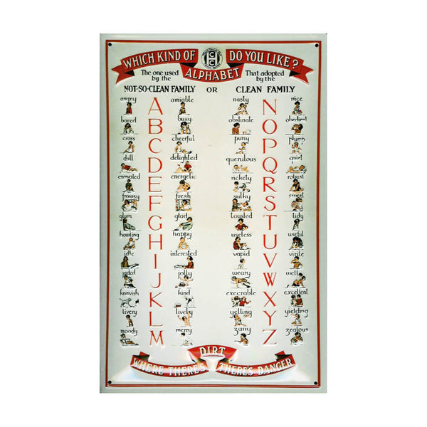 Alphabet - Decorative Metal Sign*