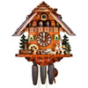 Cuckoo Clock - 8-Day Chalet with 2 Beer Drinkers - August Schwer