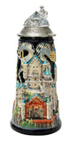Beer Stein Neuschwanstein Castle with Crystal Lid 0.7L