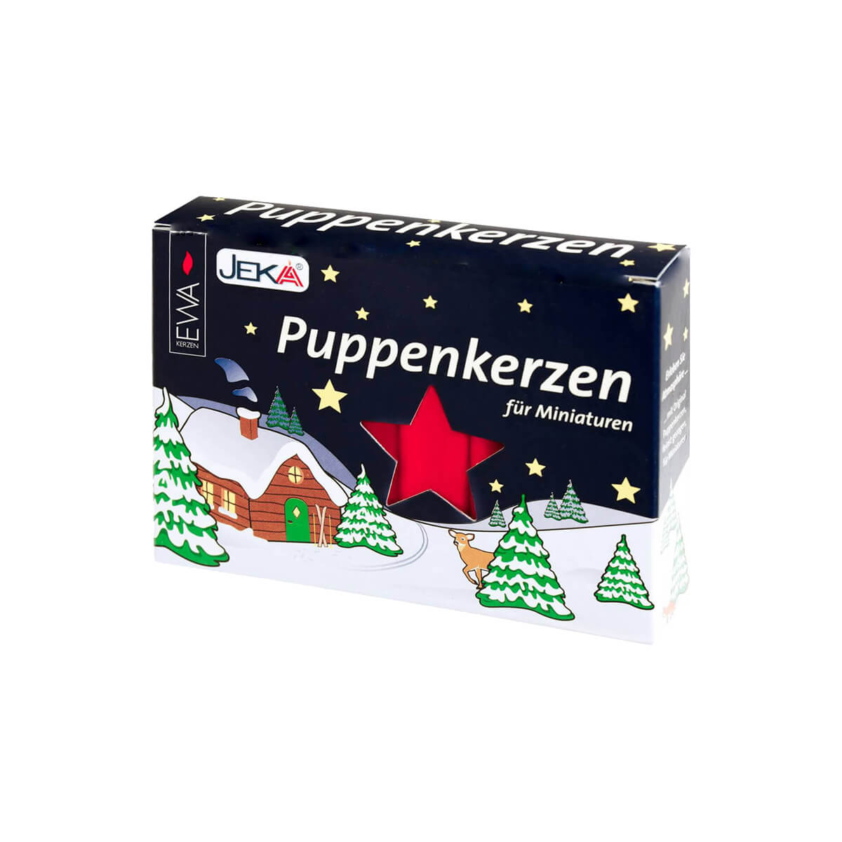 Box of red small Pyramid Candles for miniature Christmas Carousels