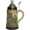 King Beer stein with a piece of the Berlin Wall on the tin lid, the Brandenburg Gate and the words "Freedom November 9, 1989