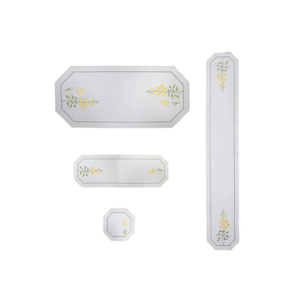 Summer Meadow – Embroidered Table Linens with Floral Charm