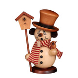 Christian Ulbricht Smoker - Snowman with Birdhouse - Natural