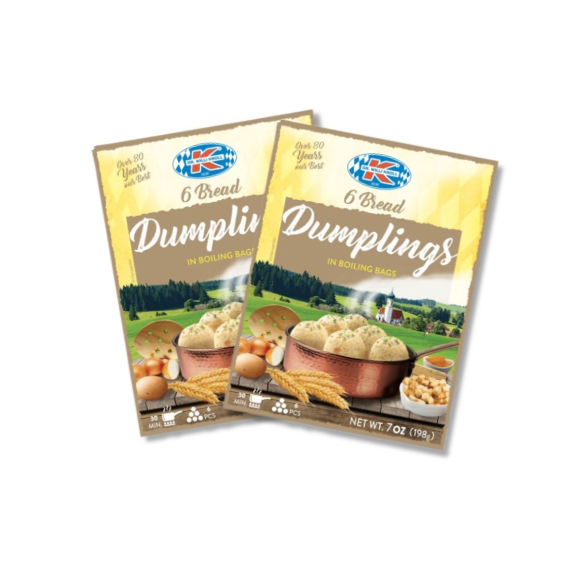 Dr. Willi Knoll Bread Dumplings in Boiling Bags 2 Pack