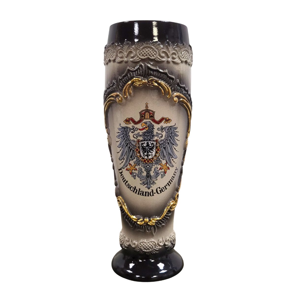 Classic Deutschland Wheat Beer Tulip Stein by Zoeller & Born featuring German Imperial Eagle coat of arms design
