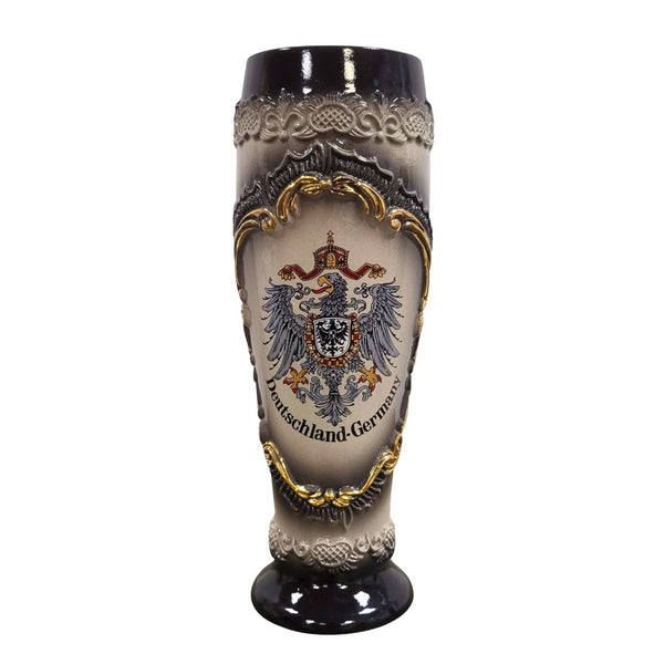 Classic Deutschland Wheat Beer Tulip Stein by Zoeller & Born featuring German Imperial Eagle coat of arms design