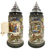 German Beer Stein - Oktoberfest with Door .75L