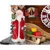 Santa detail of the Christmas chalet cuckoo clock 