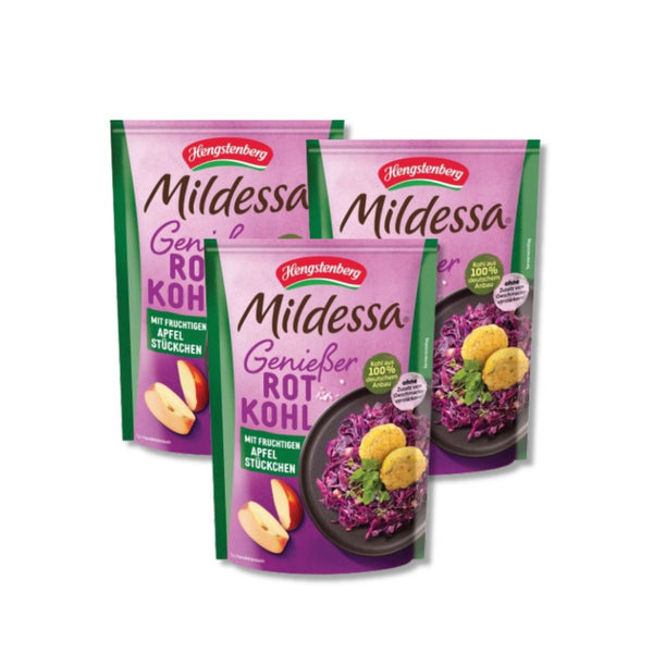 Hengstenberg Mildessa German Red Cabbage with Apple 14.1 oz 3-pack