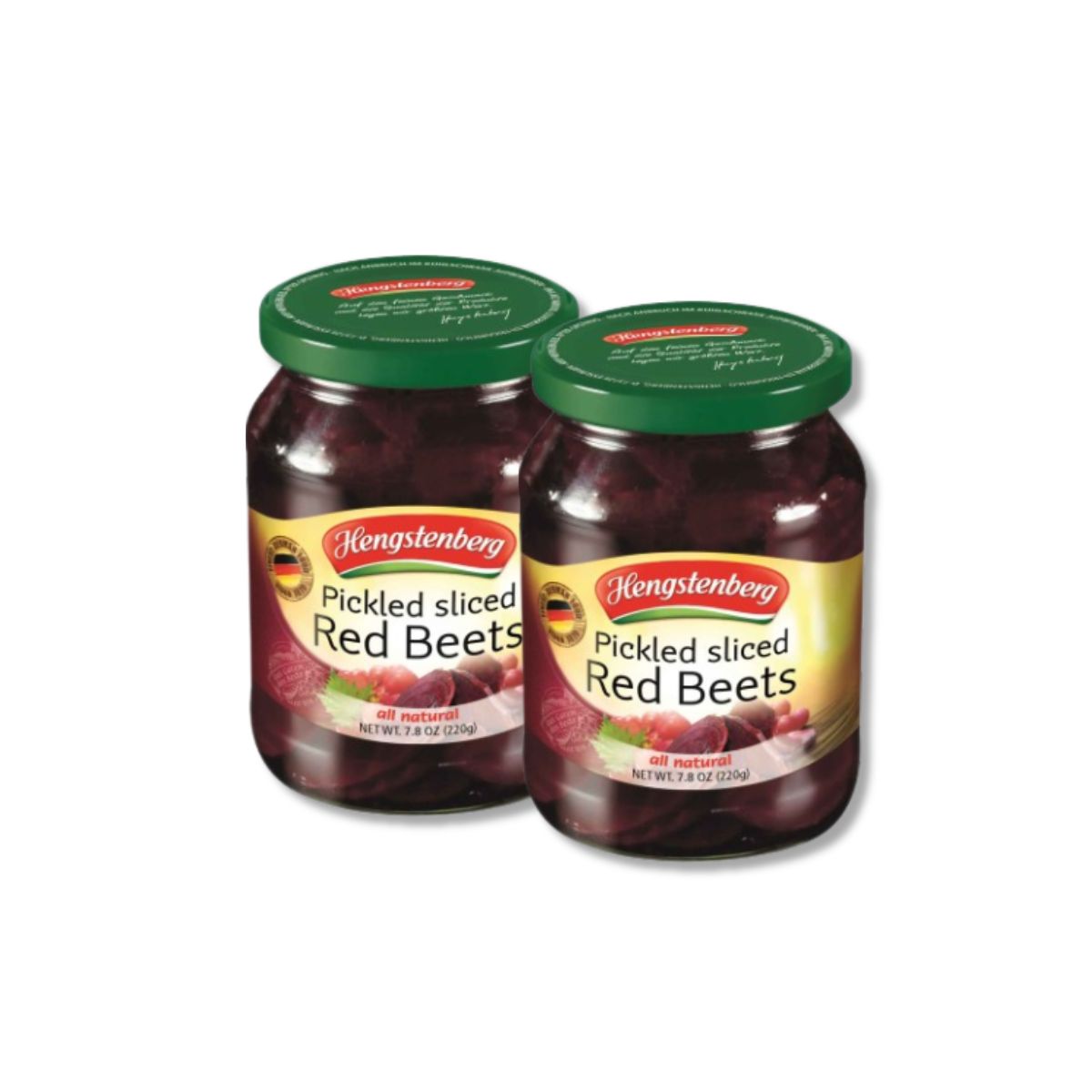 Hengstenberg Pickled Sliced Red Beets 7.8 oz - 2 Pack