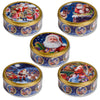Assorted Jacobsens Nostalgic Santa Butter Cookie Tin designs