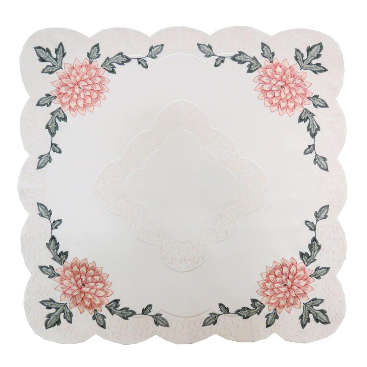 German Table Linens & Plauen Lace Fehrenbach Black Forest Clocks and