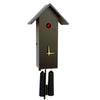 CLASSIC black cuckoo clock by Rombach & Haas, modern birdhouse design, handmade in Germany