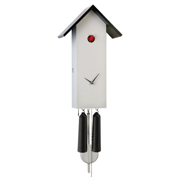 Modern White Birdhouse Cuckoo Clock – Rombach & Haas CLASSIC Collection