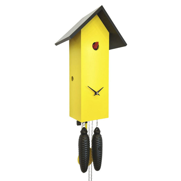Modern Yellow Birdhouse Cuckoo Clock – Rombach & Haas CLASSIC Collection