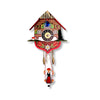 Cuckoo Bird moving and Black Forest Girl swinging on an Engstler Miniature Clock