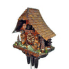 Schwer Cuckoo Clock with a half-hipped Roof, two large Bears, and Bear Dancers on a Black Forest Chalet