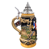 Scotland Beer Stein featuring historic Scottish castle relief artwork and pewter lid by KING-WERK Germany