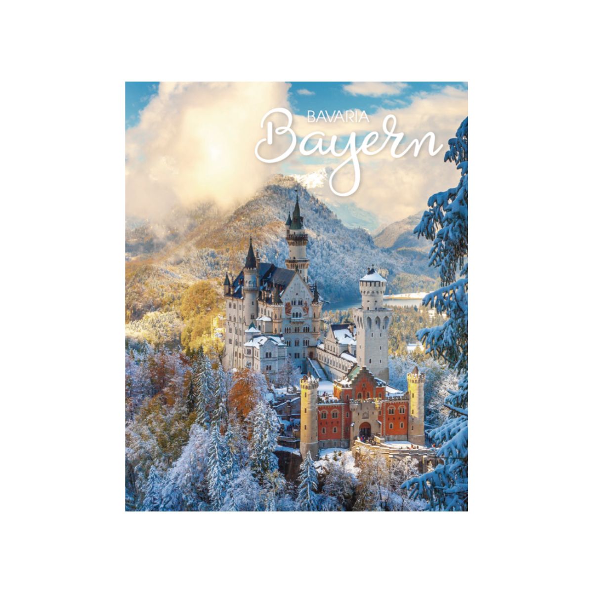 Alpen 2027 wall calendar with winter Bavarian town and mountain cover