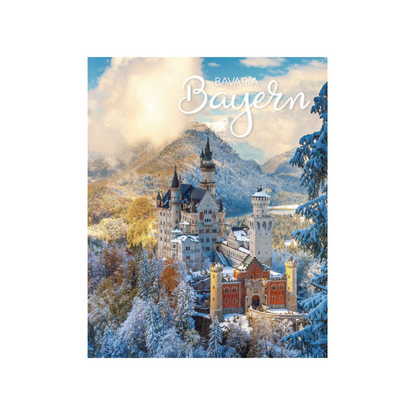 Alpen 2027 wall calendar with winter Bavarian town and mountain cover