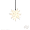 White Herrnhuter Moravian Star A4 plastic illuminated Christmas star 16 inch handmade in Germany