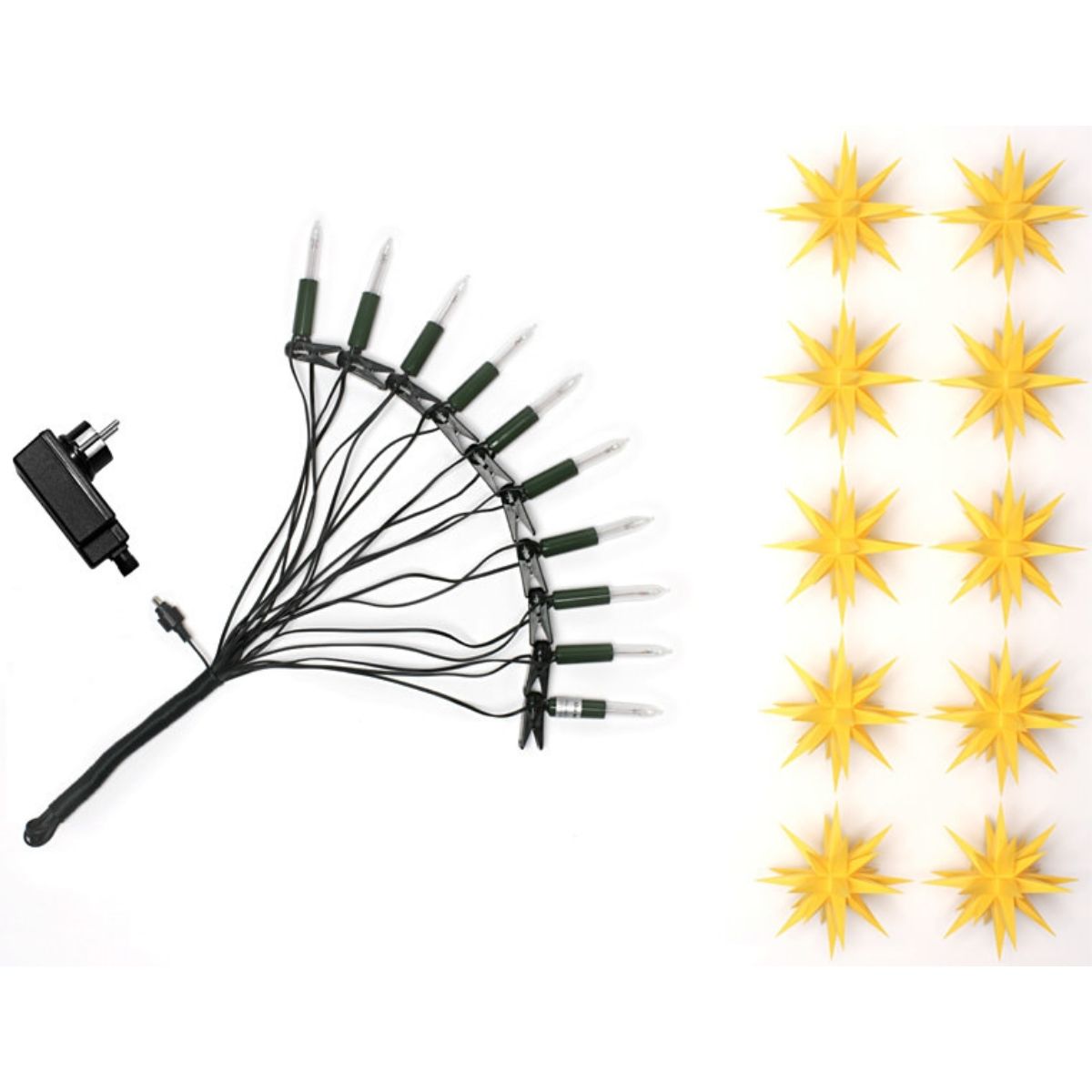 Herrnhuter Moravian Star Chain - Indoor / Outdoor - Yellow