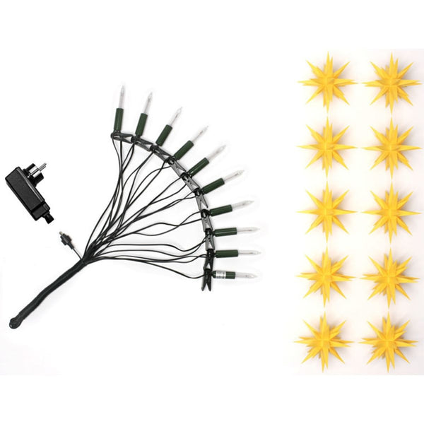 Herrnhuter Moravian Star Chain - Indoor / Outdoor - Yellow