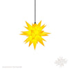 Yellow Herrnhuter Moravian Star A4 plastic illuminated Christmas star 16 inch handmade in Germany