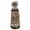 Berlin Panorama Beer Stein with Berlin Wall fragment lid by Zoeller & Born featuring Berlin landmarks in raised relief
