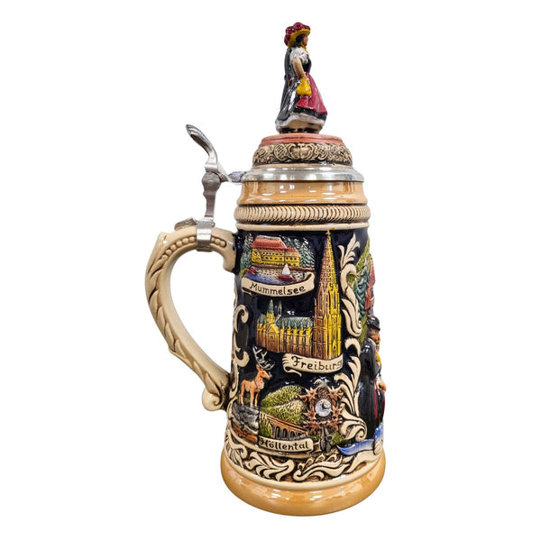The side features labeled depictions of Freiburg, Mummelsee and the Höllental (Hell Valley).