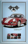 Porsche 911 Sport - Decorative Metal Advertising Sign