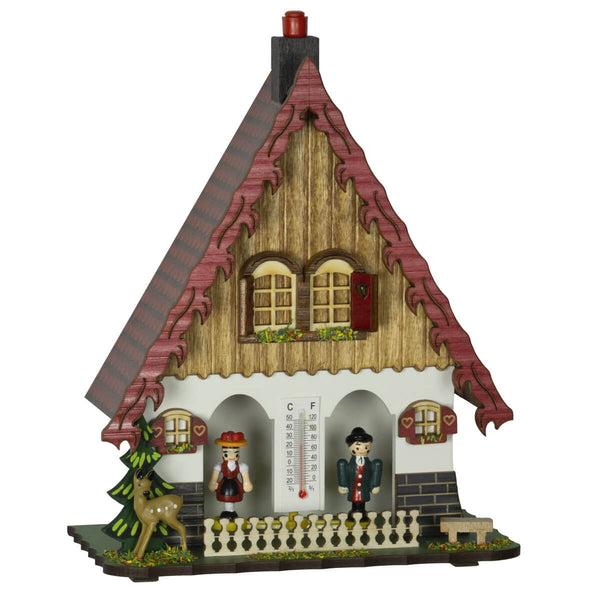 Weather House - A-Frame with Red Roof