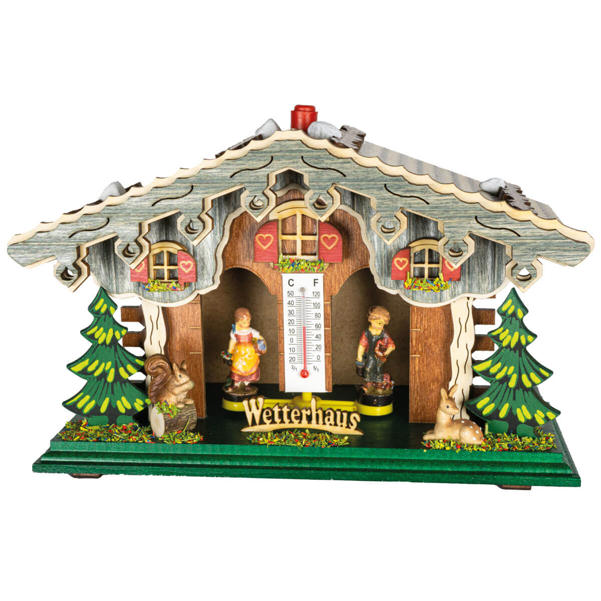 Weather House - Gray Roof and Kids