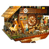 Zoomed in view of the horse, featured on the side of the clock