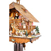 Right side view of the Schwer 8 Day clock featuring it's beer drinkers