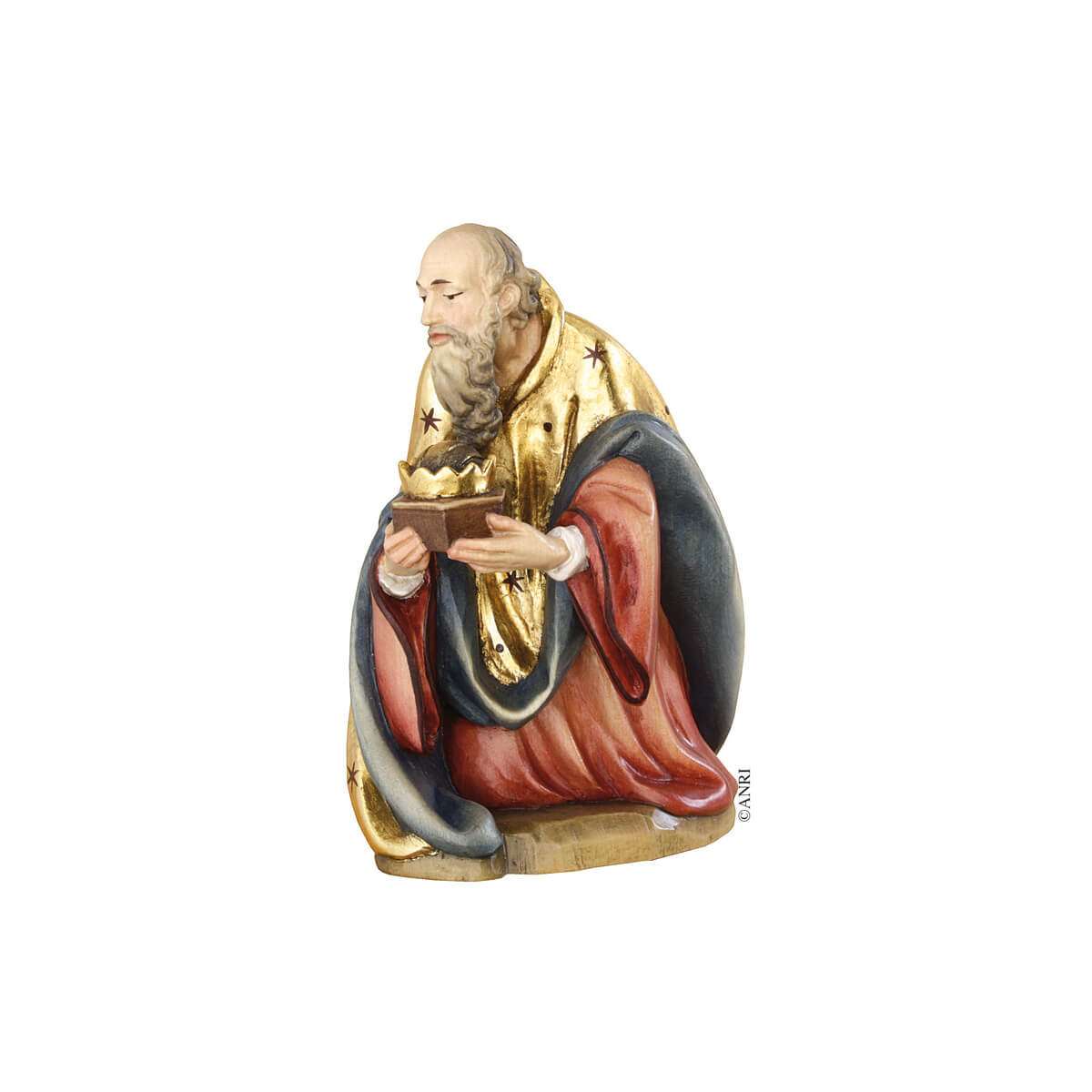 Anri Bernardi Kneeling King in colorful clothing