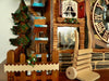 Handcart used for Transporting Beer Barrels next to a Water Wheel on a Schneider Chalet Cuckoo Clock