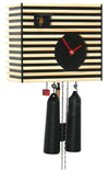 Cuckoo Clock - 8-Day Modern in Bauhaus Design Black - Romba