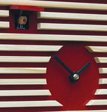 Cuckoo Clock - 8-Day Modern in Bauhaus Design Red - Romba