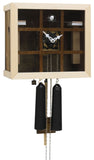 Cuckoo Clock - 8-Day Modern with Glass Face & Green Grid - Romba