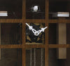 Cuckoo Clock - 8-Day Modern with Glass Face & Green Grid - Romba