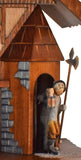 Night Watchman emerging from Guardhouse with a Lantern and Halberd on a Schneider Cuckoo Clock
