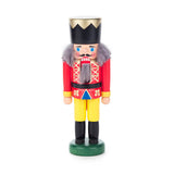 This Dregeno Nutcracker depicts a regal King, with a classic red uniform and black hat. Crafted from high-quality wood, it features yellow pants, grey beard, and black boots for a striking yet timeless design. Perfect as a festive holiday decoration or a gift, this nutcracker will bring a touch of traditional charm to any room.