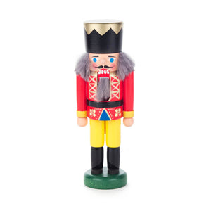 This Dregeno Nutcracker depicts a regal King, with a classic red uniform and black hat. Crafted from high-quality wood, it features yellow pants, grey beard, and black boots for a striking yet timeless design. Perfect as a festive holiday decoration or a gift, this nutcracker will bring a touch of traditional charm to any room.