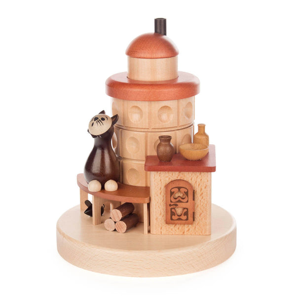 Dregeno German Smoker House - Stove with Cat