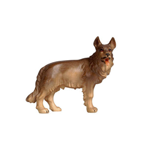 The PEMA Kostner Nativity presents a beautiful and intricately carved wooden German Shepherd Dog, making an ideal addition to your home's nativity set. Its hand-crafted details bring a realistic look and feel. An excellent choice for any collector of Nativity sets  or animal lovers.