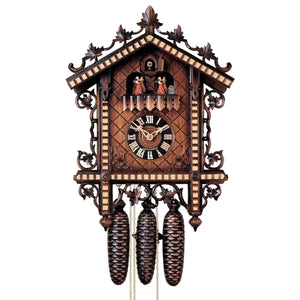 Hones 8 Day Station house clock with Music and dancers