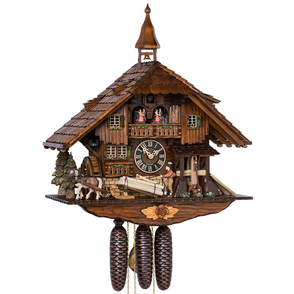Hones 8 Day Chalet with moving sawmill, spinning water wheel, dancers, and music