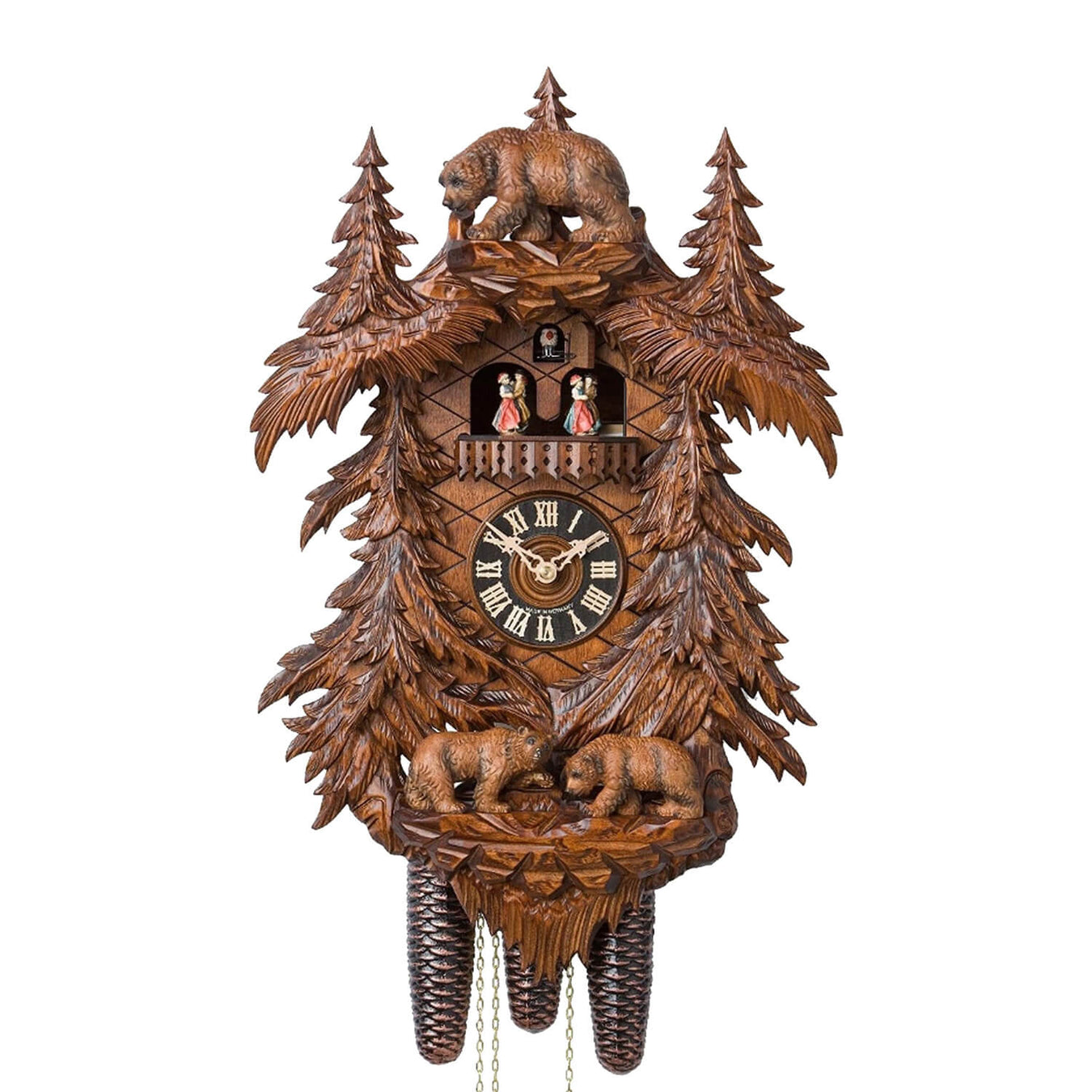 Vintage selling Hunter Black Forest Cookoo clock with carved animals