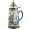 KING firemen Beer Stein in light colors with a burning house on the side. 
